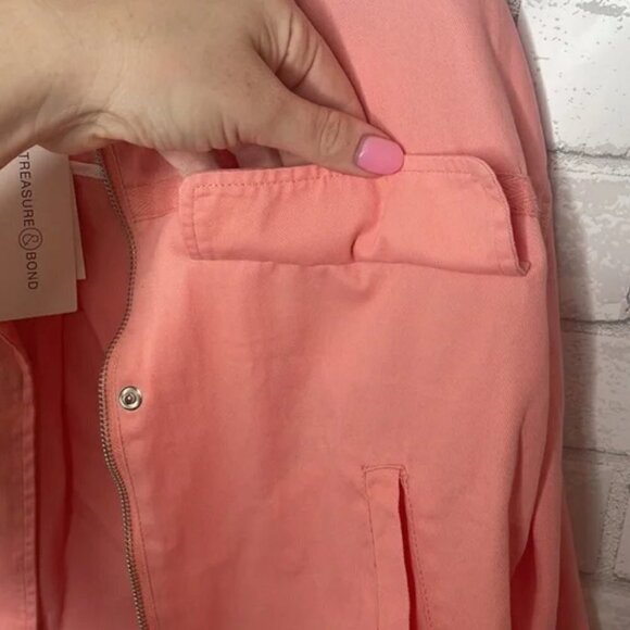NWT Treasure & Bond Stand Collar Cotton Twill Jacket - Picture 5 of 12